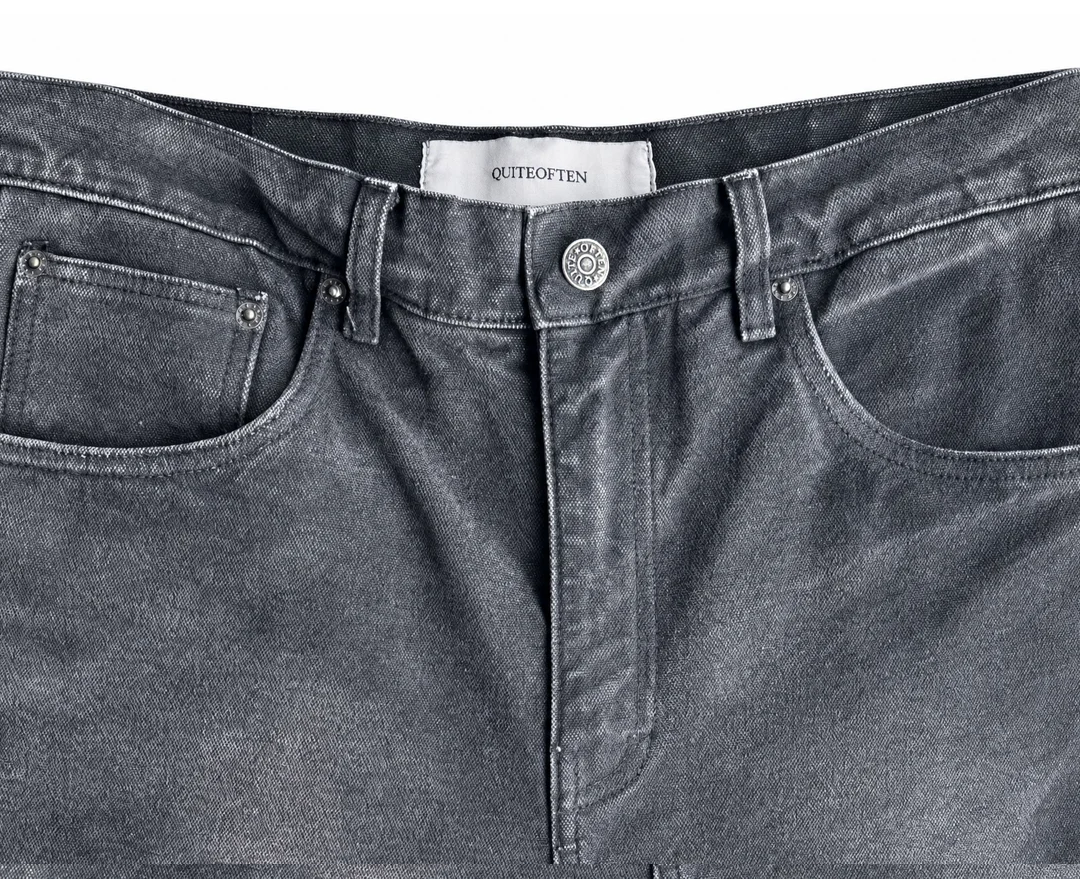 CHARCOAL CANVAS PANTS
