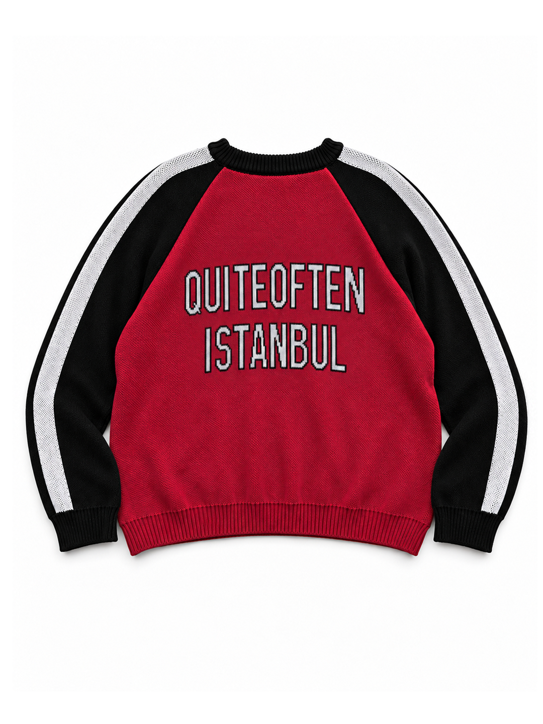 RED FOOTBALL KNIT