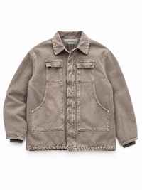WASHED SAND-COLORED CHORE JACKET