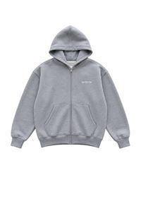 GREY UNIFORM ZIP HOODIE