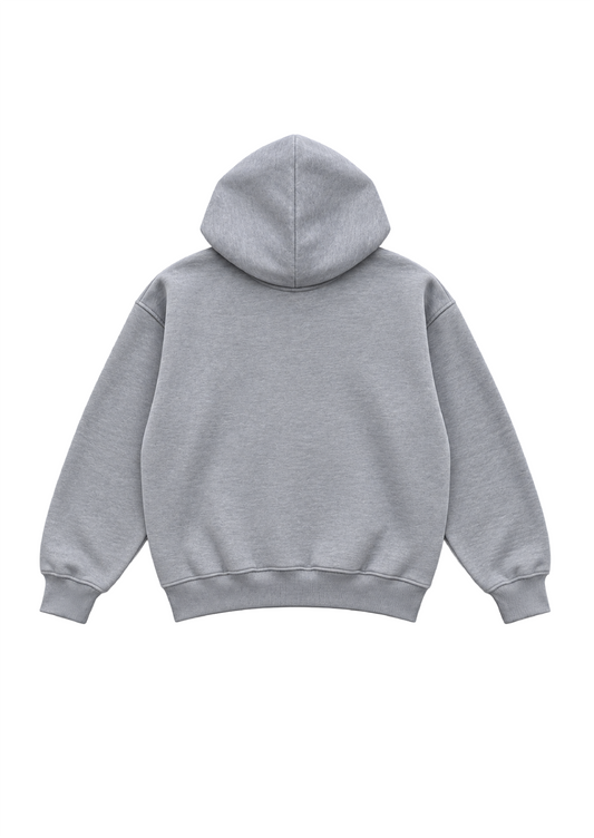 GREY UNIFORM ZIP HOODIE
