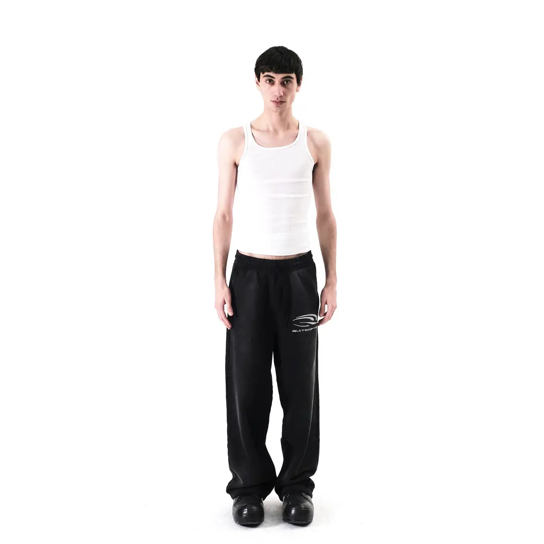 BLACK FADED SWEATPANTS