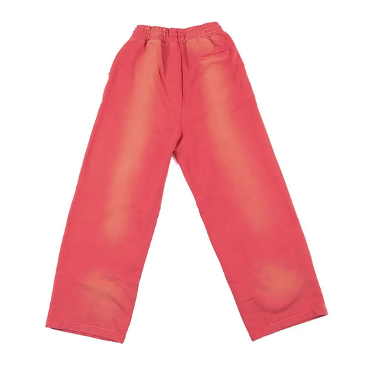 RED FADED SWEATPANTS