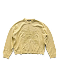 BUTTER YELLOW TRAUMA STAR KNIT