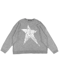 GREY TRAUMA STAR KNIT