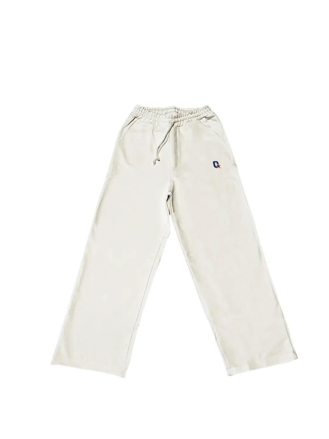 WHITE BASIC SWEATPANTS