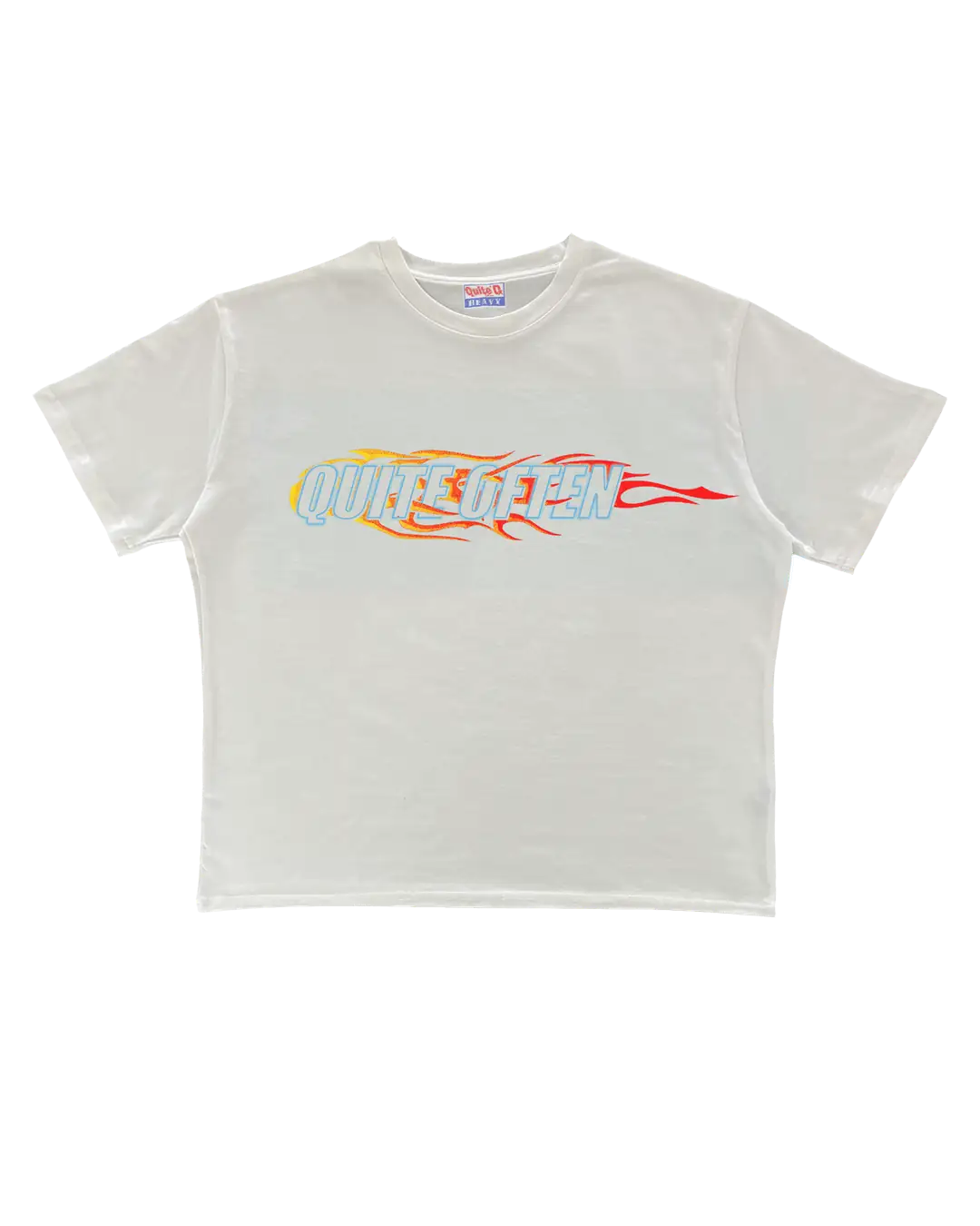 WHITE FLAME LOGO TEE