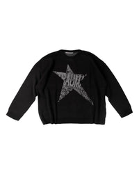 BLACK TRAUMA STAR KNIT