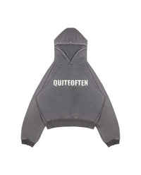 LIGHT GREY LOGO HOODIE