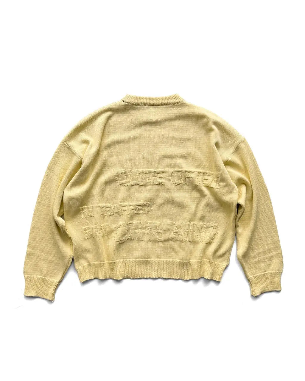 BUTTER YELLOW TRAUMA STAR KNIT