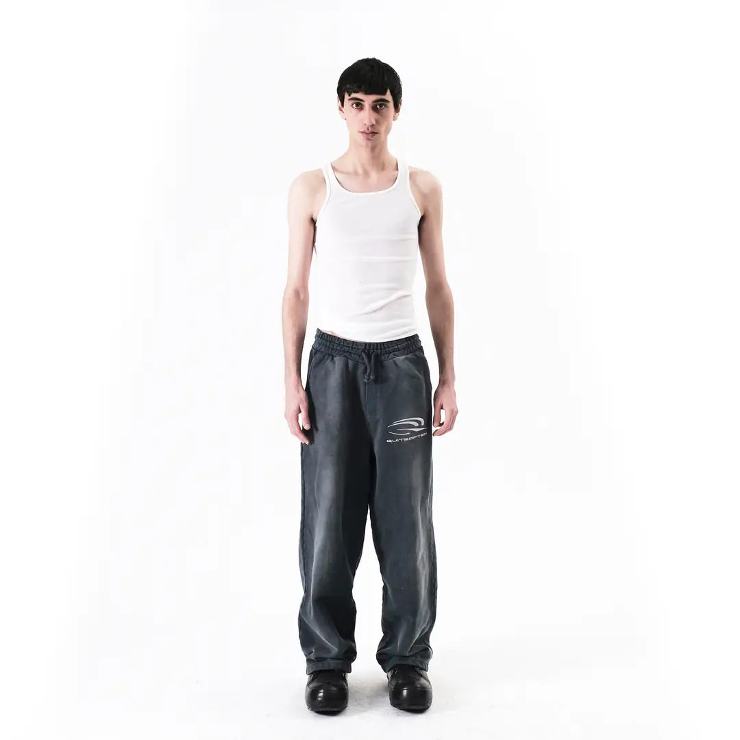 GREY FADED SWEATPANTS