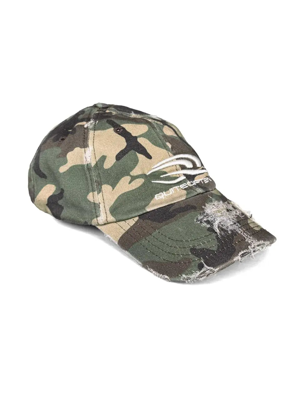 CAMO DISTRESSED SPORTS LOGO HAT
