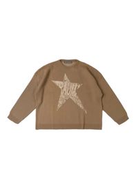 BROWN TRAUMA STAR KNIT