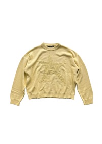 BUTTER YELLOW TRAUMA STAR KNIT