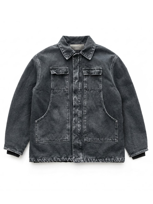 WASHED BLACK CHORE JACKET