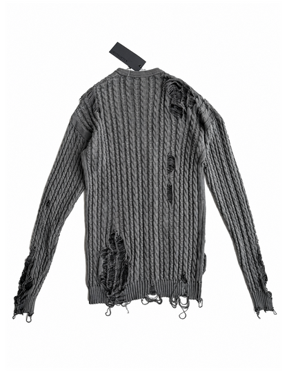 LONG DISTRESSED CARDIGAN