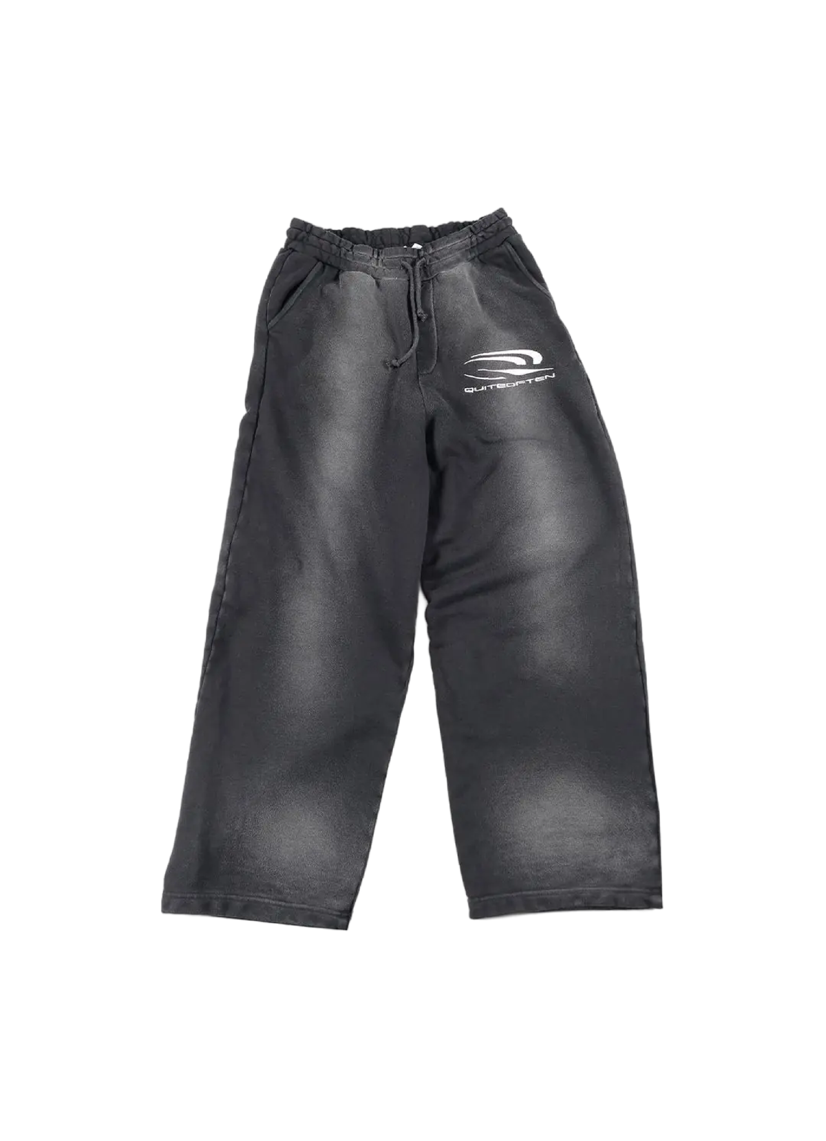 BLACK FADED SWEATPANTS