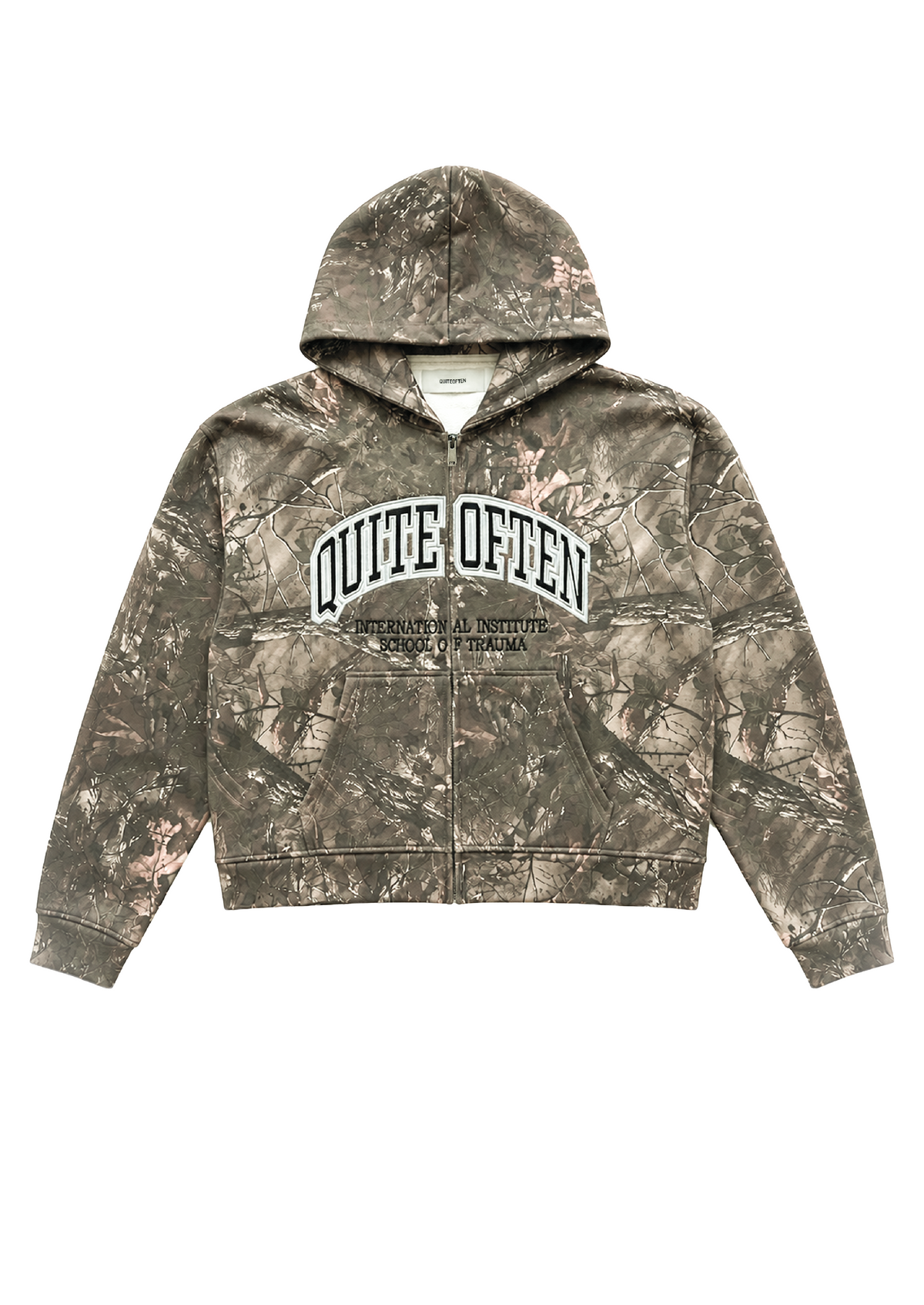 CAMO COLLEGE ZIP HOODIE