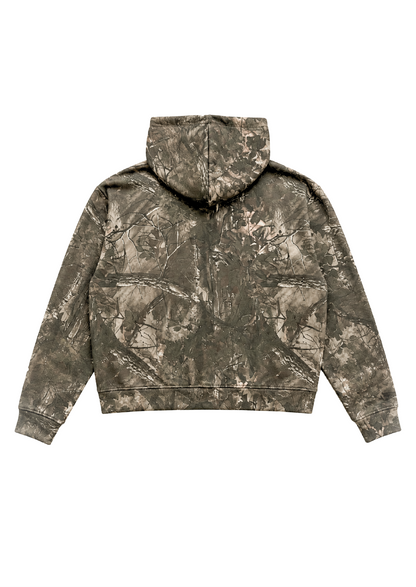 CAMO COLLEGE ZIP HOODIE
