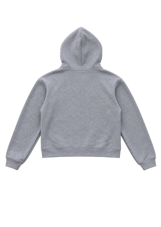 GREY COLLEGE ZIP HOODIE