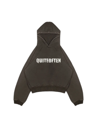 BROWN LOGO HOODIE