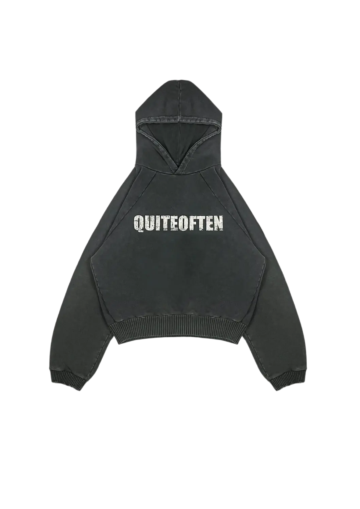 DARK GREY LOGO HOODIE