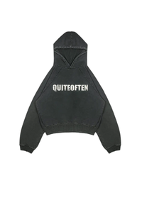 DARK GREY LOGO HOODIE