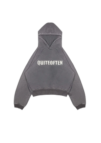 LIGHT GREY LOGO HOODIE