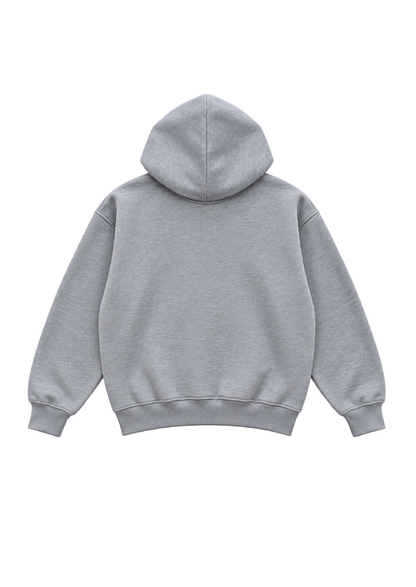 GREY UNIFORM ZIP HOODIE