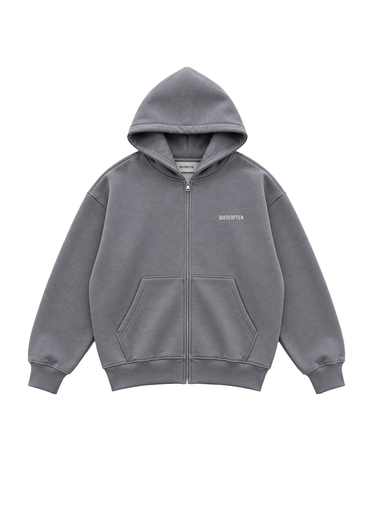 ANTHRACITE UNIFORM ZIP HOODIE