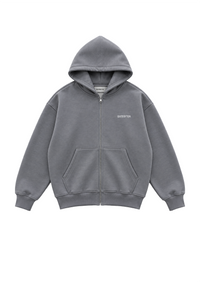ANTHRACITE UNIFORM ZIP HOODIE