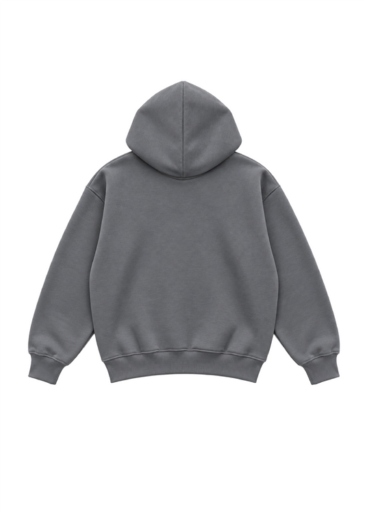 ANTHRACITE UNIFORM ZIP HOODIE