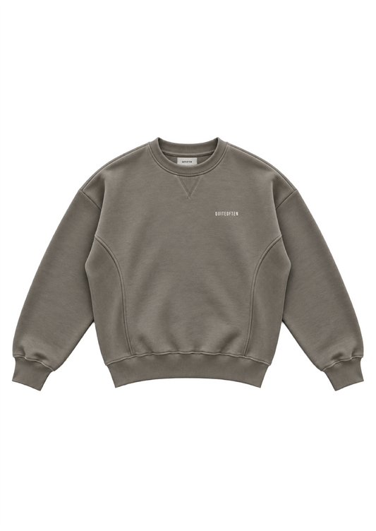 KHAKI UNIFORM CREWNECK