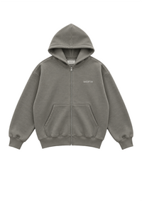 KHAKI UNIFORM ZIP HOODIE
