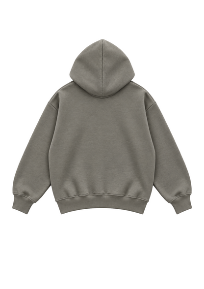 KHAKI UNIFORM ZIP HOODIE