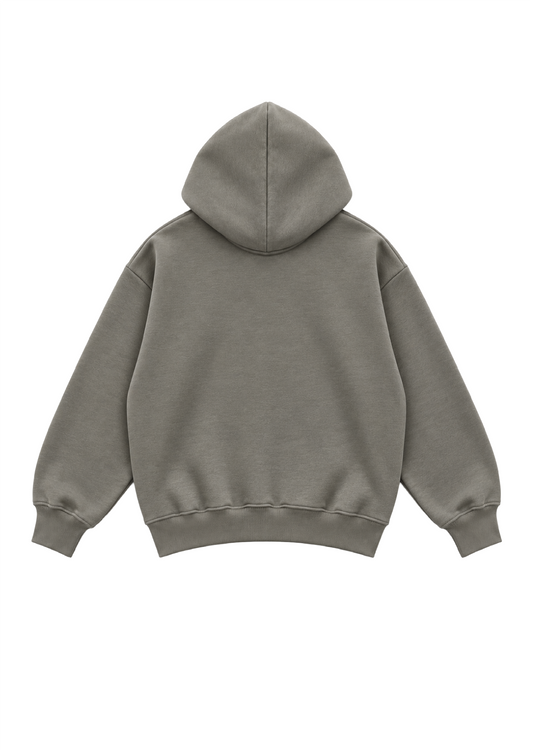 KHAKI UNIFORM ZIP HOODIE