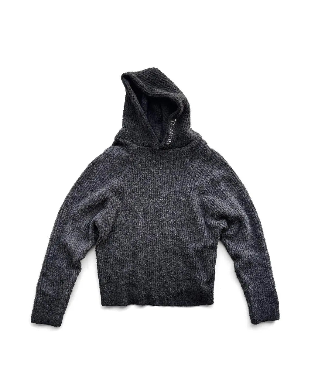 Logo Hand-Embroıdered Hooded Knıt Sweater