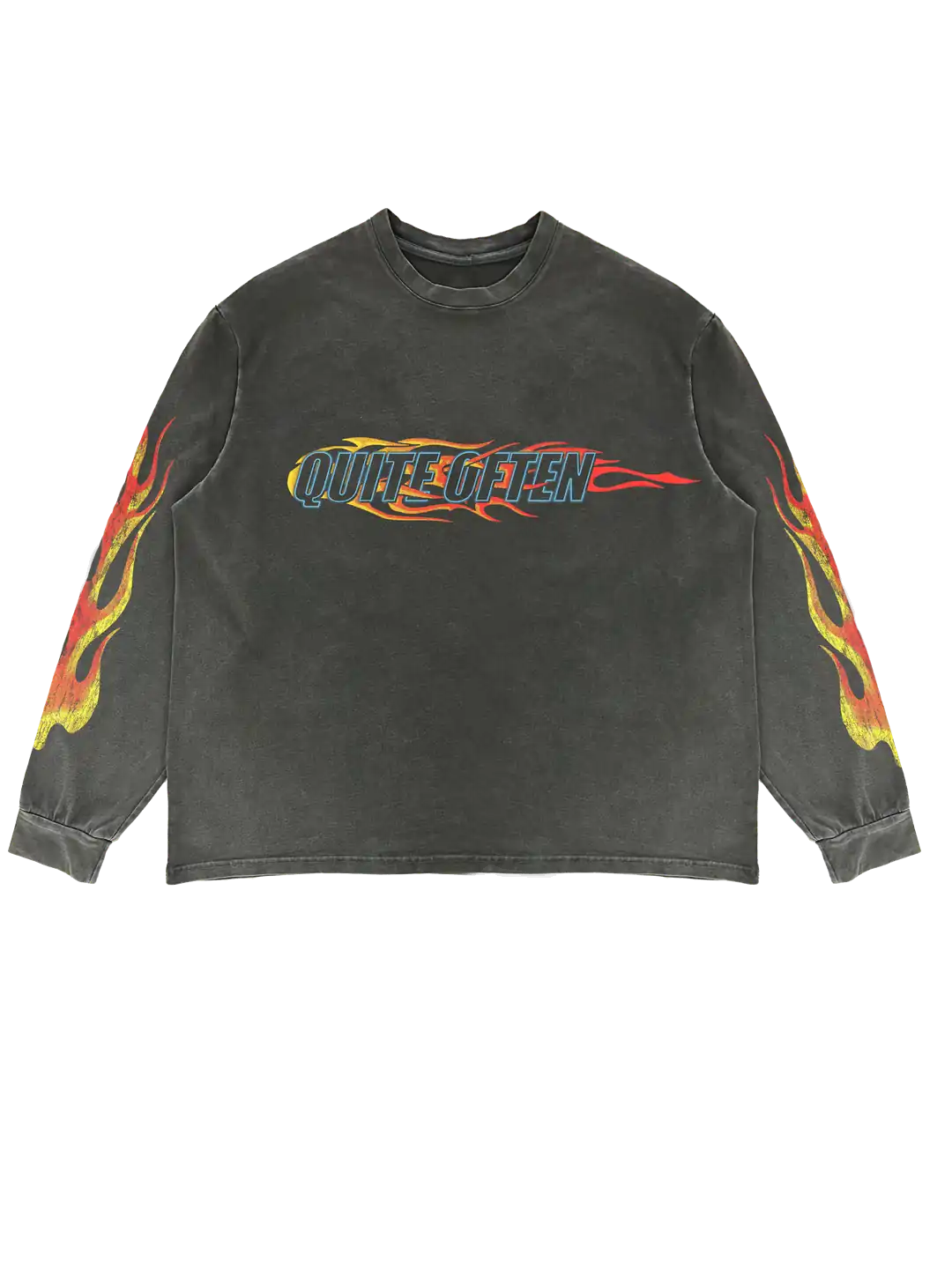 GREY FLAME LOGO LONGSLEEVE