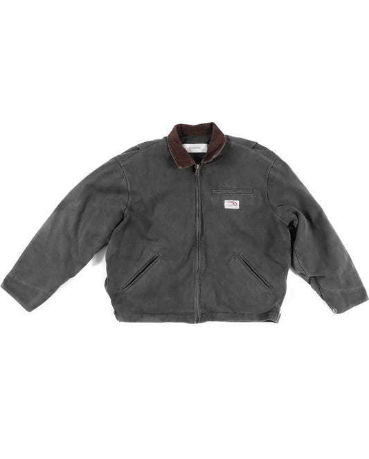 BLACK CANVAS WORK JACKET