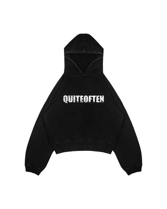 BLACK LOGO HOODIE