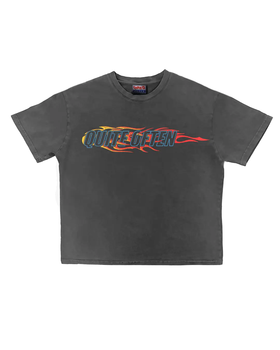 GREY FLAME LOGO TEE