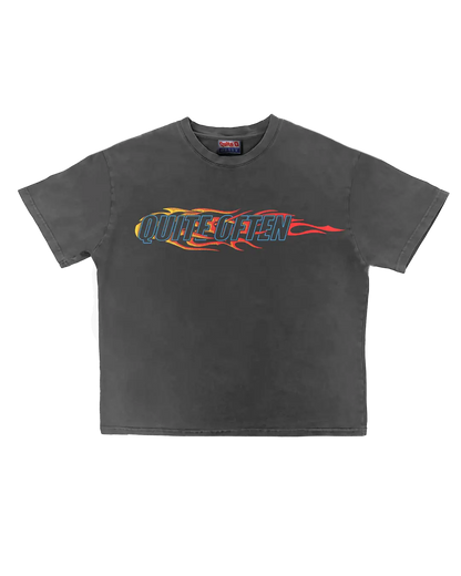 GREY FLAME LOGO TEE