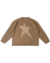BROWN TRAUMA STAR KNIT