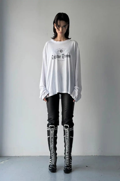 CAFFEINE TRAUMA DISTRESS LONGSLEEVE