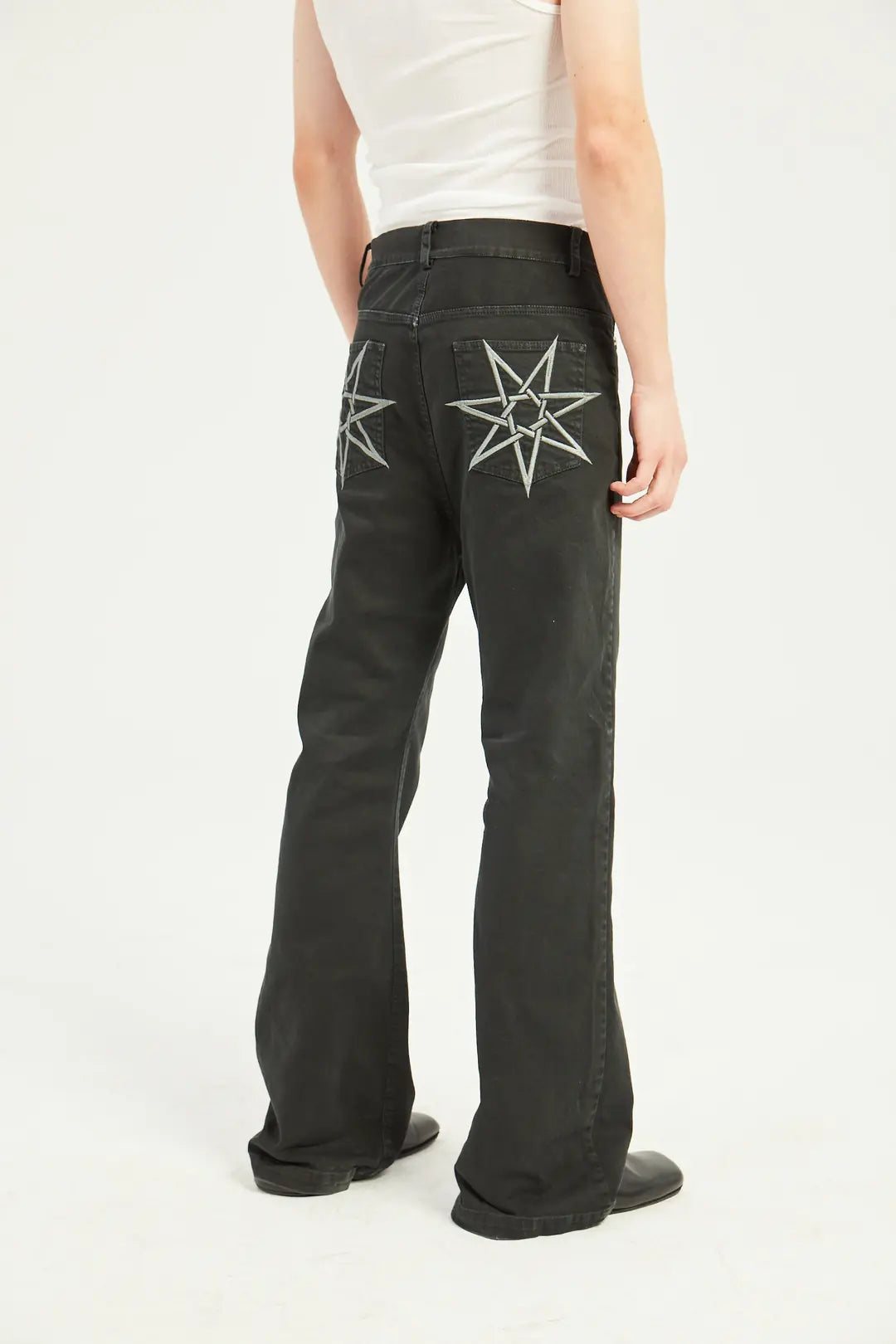 BLACK FLARED PANTS