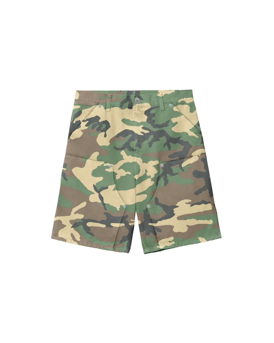 CAMO DOUBLE KNEE SHORTS
