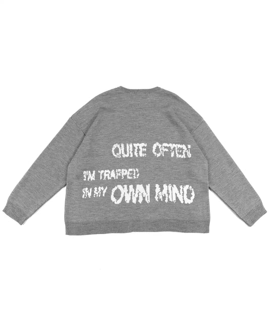 GREY TRAUMA STAR KNIT