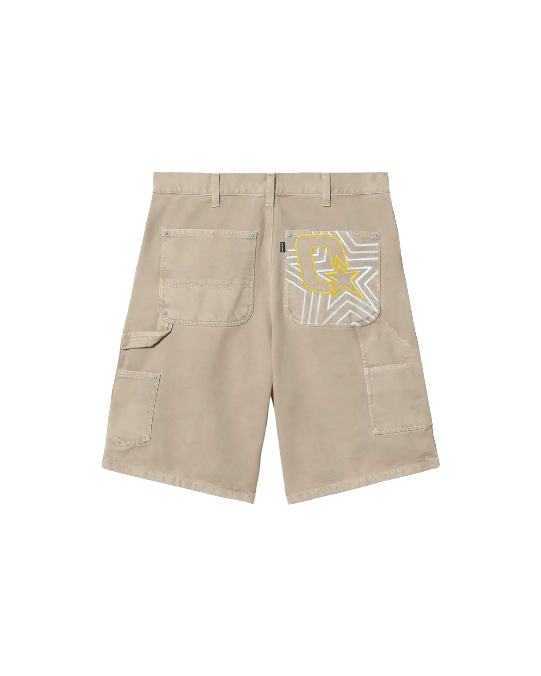 CREME DOUBLE KNEE SHORTS