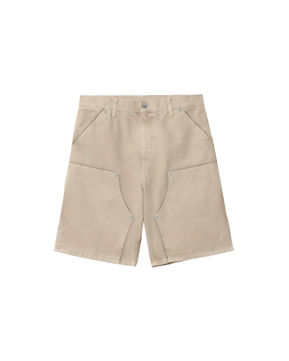 CREME DOUBLE KNEE SHORTS