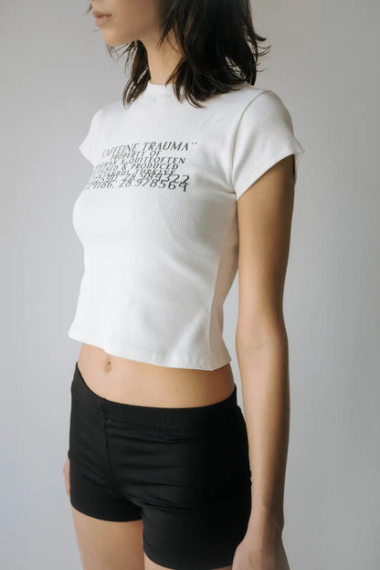 COORDINAT BABY TEE WHITE